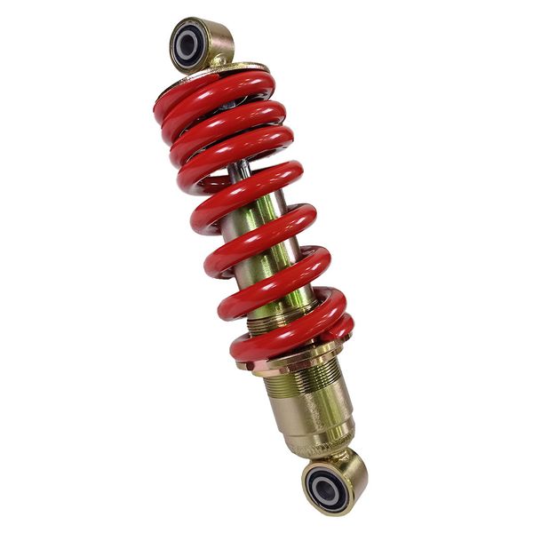 AMORTIGUADOR CENTRAL DORADO RESORTE ROJO LT:275 LE:244 GP200