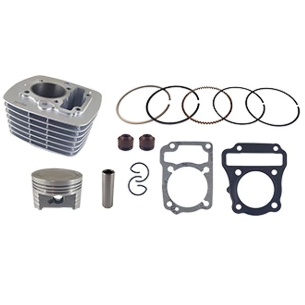 CILINDRO KIT CB D:52.40 mm 125cc h:91.70 mm P:12 PLATA (PISTON:CONCAVO) CB1 125
