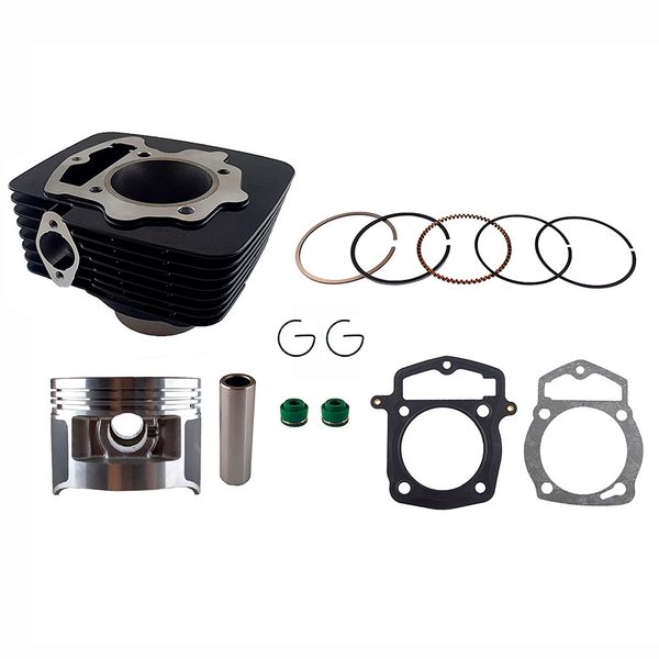 CILINDRO KIT CB D:70 mm 250cc h:108.80 mm P:16 NEGRO (PISTON:CONCAVO) BROTHER250R(2014)