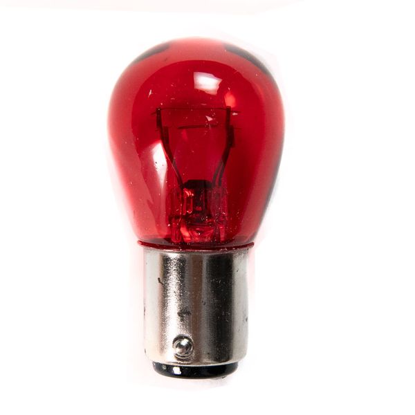 FARO LAMPARA PARA MOTOCICLETA  12V 21/5W ROJO (2 TERMINALES) S25