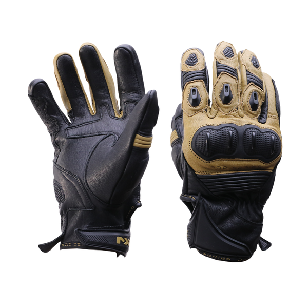  GUANTES MXL VOLCANO "L" NEGRO MOSTAZA