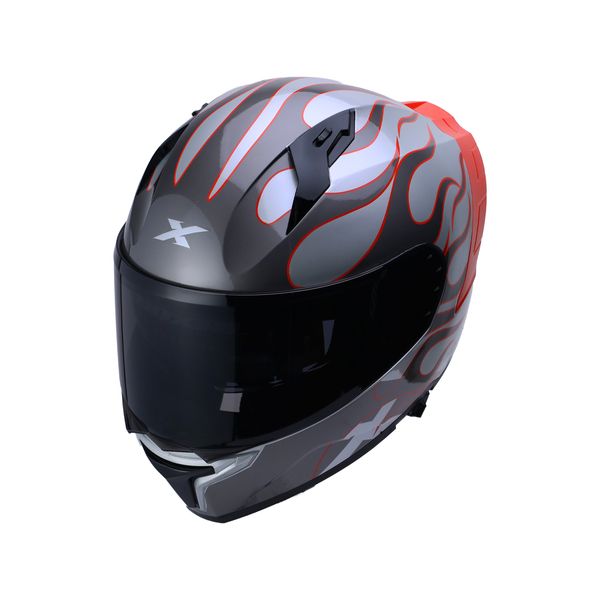 INTEGRAL VR-507 FLAMES  "L" BLANCO NEGRO  BRILLANTE