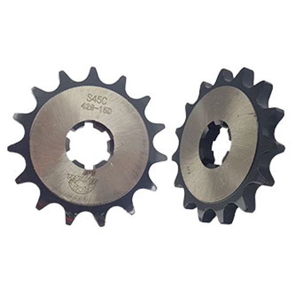 PIÑON MOTRIZ 428H 15T PINT. 6.20MM ACERO REF. 1045/PULIDO AX100(2012)